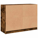 Sideboard Smoked Oak 102x37x75.5 cm Engineered Wood 3295875