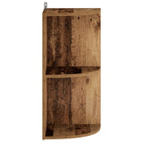 Corner Shelf 2-Tier 41.5 x 41.5 x 72 cm Engineered Wood 8016356