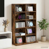 CD Cabinet Smoked Oak 65 x 23.5 x 97.5 cm Engineered Wood 8012682