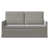 2 Seater Sofa Light Grey 150 x 81 x 82 cm Velvet 42041087