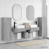 Bathroom Furniture Set 5 pcs Grey Sonoma 33 x 34.5 x 100 cm 3405979