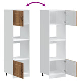 Oven Cabinets 2 pcs Kalmar Old Wood Engineered Wood 3315039