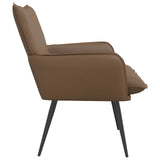 Armchair Cappuccino Faux Leather 42047741