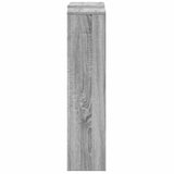Radiator Cover Grey Sonoma 205x21.5x83.5 cm Engineered Wood 852767