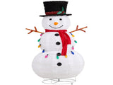 4ft 100LED 20 Lanterns Cashmere Fabric Retractable Snowman Garden Snowman Decoration 58418161