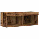 TV Cabinet Set 2 pcs Old wood 80 x 30 x 30 cm Engineered Wood 862201
