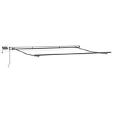 Manual Retractable Awning with LEDs Burgundy 400x300 cm 3310187