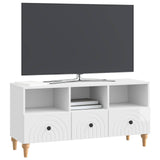 TV Cabinet High Gloss White 102 x 34.5 x 50 cm Engineered Wood 894219