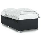 Bed Frame without Mattress Black Single Faux Leather 3284576