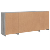 Sideboard with LED Lights Grey Sonoma 163x37x67 cm 3209077