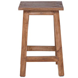 Stool Natural 30 x 30 x 47 cm Mahogany Wood 42012390