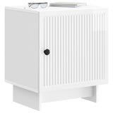 Bedside Cabinet High Gloss White 43 x 34.5 x 50 cm 893883
