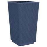 Garden Planters 4 pcs Blue Grey 32.5x32.5x57 cm PP 367851