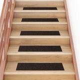 Stair Mats Self-adhesive 30 pcs 76x20 cm Dark Brown Rectangular 3365728