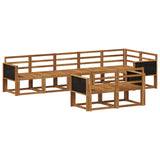 Outdoor Sofa Set 8 pcs Natural Solid Acacia Wood 3385300