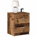Bedside Cabinets 2 pcs with 2 Drawers Old Wood 40x36x50 cm 858800