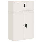 File Cabinet White 90x40x145 cm Steel 3188312