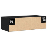 Wall Cabinet Black Oak 68 x 30 x 20 cm Engineered Wood 862776