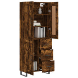 Highboard Smoked Oak 69.5x34x180 cm Engineered Wood 3200030
