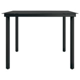 Garden Dining Set Grey and Black 3099394