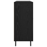 Sideboard Black Oak 90 x 34 x 80 cm Engineered Wood 879588