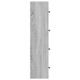 Bookcase Grey Sonoma 40x24x102 cm Engineered Wood 860378