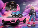 12V Licensed Lamborghini Electric Cars for Kids, Ride On Car with Remote Control for 3-6 Years Old, T3398P422445