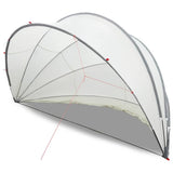 Pool Dome Folding Manual Grey and Orange 500 x 500 x 236 cm 42001123