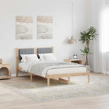 Bed Frame with Upholstered Headboard Light Grey 120 x 200 cm 878259