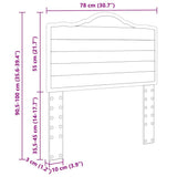 Headboard Brown Oak Engineered wood 888074