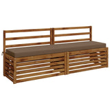 2-Piece Bench Cushions SOEST 2 pcs 100% Polyester Taupe 950071
