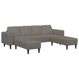 Fabric Sofa with Cushion Light Grey Corduroy fabric 3335131
