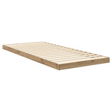 Floor Bed Frame Artisan Oak 80 x 200 cm Engineered Wood 893539