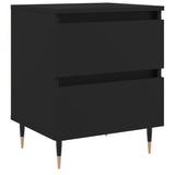 Bedside Cabinet Black 40x35x50 cm Engineered Wood 826862