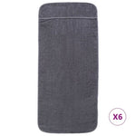 Beach Towels 6 pcs Anthracite 60x135 cm Fabric 400 GSM 3157055