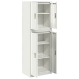 Storage Cabinet 2 pcs White 60 x 40 x 175 cm Steel Lockable 3438758