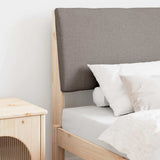Upholstered Headboard Taupe 80 cm Solid Pine Wood 879312