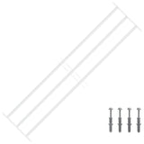Security Grille for Windows with 3 Crossbars 93-174 cm 42031296