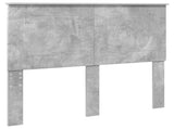 Bed Frame Concrete Grey 135 x 190 cm Engineered Wood 3409661