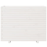 Garden Planter White 90x40x72.5 cm Solid Wood Pine 3282595
