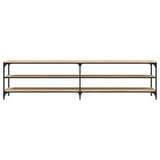 TV Cabinet Sonoma Oak 200x30x50 cm Engineered Wood and Metal 826760