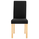Dining Chairs 4 pcs Black Fabric 249227