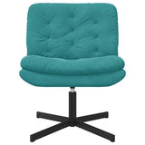 Swivel Relaxing Chair Turquoise 63 x 75 x 76 cm Velvet 42007368