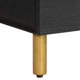 Bedside Cabinet Black 40x33x46 cm Engineered Wood 4017655