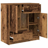 Sideboard with Drawers and Doors Old Wood 70.5x34x74.5 cm 861848