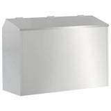 Rabbit Feeder Silver 64.5 x 25.5 x 45.5 cm Galvanised Steel 874596