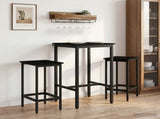 Bar Table 52 x 52 x 110 cm Engineered Wood Black Oak 8006139