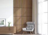 Wall Panels 8 pcs Natural 60.5 x 60 cm 42046451
