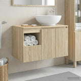 Bathroom Furniture Set 2 pcs Sonoma Oak Engineered Wood 3404086