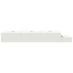 Storage Bed Frame White 236.5 x 80 x 31.5 cm Engineered wood 3335597